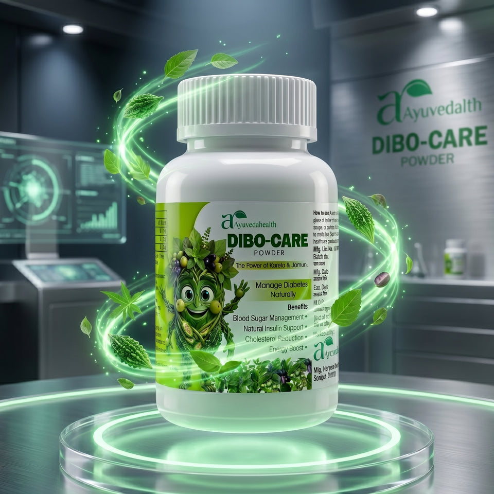 Ayurveda Health Dibo-Care Powder | Karela & Jamun Herbal Wellness Supplement for Blood Sugar Support | 200g